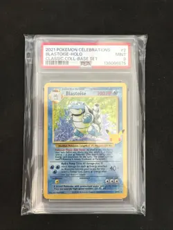 Pokemon TCG Blastoise Celebrations 25th Anniversary Edition PSA 9 MINT - Image 1