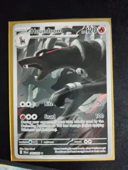 Pokemon TCG Houndoom Illustration Rare Shrouded Fable Full Art Holo Card 066/064 - Image 1