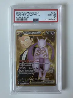 Rocket's Mewtwo EX 240/182 Hyper Rare Destined Rivals PSA 10 - Image 1
