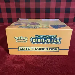 POKEMON TCG REBEL CLASH FACTORY SEALED ELITE TRAINER BOX ETB - small holes - Image 5
