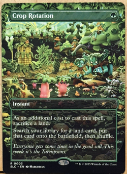 LIMITED EDITION Secret Lair MtG Crop Rotation Unplayed NM BORDERLESS! - Image 1