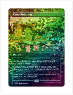 1x Crop Rotation, 0003, Foil, Secret Lair Encyclopedia, Magic MTG NM - Image 1