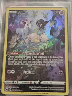 2023 POKEMON SWORD & SHIELD CROWN ZENITH #GG10 FULL ART/MEW PSA 9 - Image 2