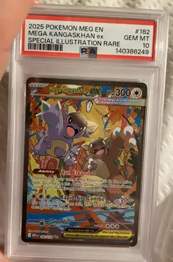 PSA 10 Mega KANGASKHAN ex SIR #182/132 Mega Evolution 2025 Pokemon - Image 1