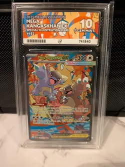 ACE 10 GEM MINT 💎 Pokemon TCG | Mega Evolution | Mega Kangaskhan EX 182/132 | - Image 1