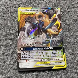 Lucario & Melmetal GX 120/214 Sm-Unbroken Bonds Holo NM Pokemon - Image 2
