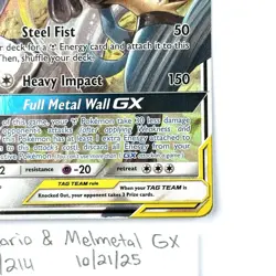 Lucario & Melmetal GX 120/214 Sm-Unbroken Bonds Full Art Pokemon TCG NM - Image 2