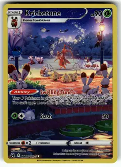 Kricketune GG02/GG70 Crown Zenith: Galarian Gallery NM Pokemon Card TCG - Image 1