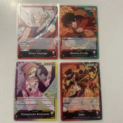 One Piece TCG OP12/13 Leaders (Lot of 4) Various Cards All NM Sabo Luffy Donquix - Image 1