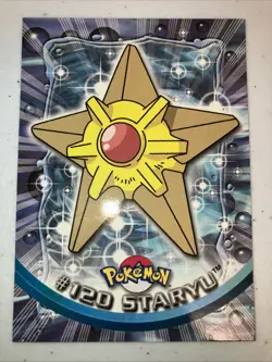 Staryu Pokemon 2000 Topps Card Blue Logo - Image 1