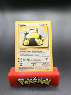 Snorlax - 30/130 - Pokemon Base Set 2 Rare Card WOTC NM Non Holo - Image 1