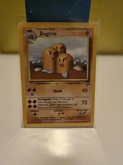 Pokemon TCG Dugtrio Card 23/130 Base Set 2 Unlimited Rare NM - Image 1