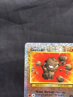 Pokemon Cards: Legendary Collection Reverse Holo: Geodude 77/110 - Image 3