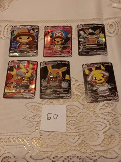 6Pikachu Pokemon Card Holo GX VSTAR VMAX GX EX Cosplay Art - Image 1