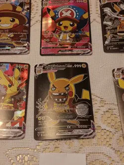 6Pikachu Pokemon Card Holo GX VSTAR VMAX GX EX Cosplay Art - Image 3