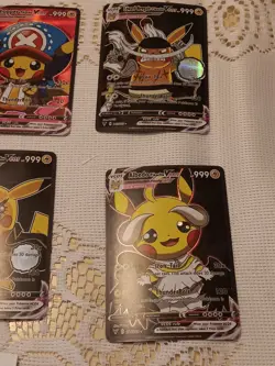 6Pikachu Pokemon Card Holo GX VSTAR VMAX GX EX Cosplay Art - Image 4