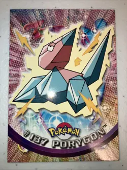 Porygon Pokemon 2000 Topps Card Blue Logo - Image 1