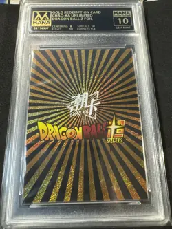 Dragon Ball Z Chao-Ka Unlimited Gold Redemption Card Mana 10 Gem Mint 🔥 - Image 2