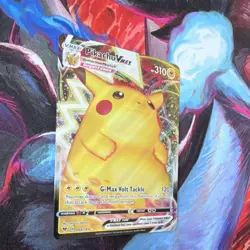 Pokemon TCG Pikachu VMAX 044/185 Vivid Voltage Holo English Card - Image 3
