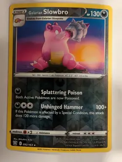 Galarian Slowbro 092/163 - Battle Styles Reverse Pokemon Holo Foil Nice! - Image 1