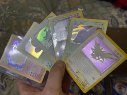 12 Vintage Pokemon cards - 7 Holofoil Ninetails Dark Arbok Muk plus 5 Promos - Image 2