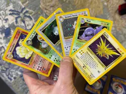 12 Vintage Pokemon cards - 7 Holofoil Ninetails Dark Arbok Muk plus 5 Promos - Image 3