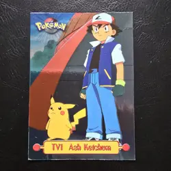 TV1 Ash Ketchum HOLO - 1999 Topps Pokemon - TV Animation Edition - Image 1