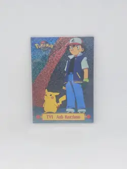topps Pokemon TV Animation Edition Series 1 Holo Foil TV1 Ash Ketchum - Image 1