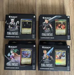 MTG x Final Fantasy Commander Deck x4 Full Set | Brand New and Sealed ✅🚚🌐 - Image 1