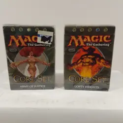 Magic the Gather 2005 Core Set Theme Decks Army Of Justice And Lofty Heights NIB - Image 1