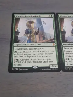 Rhonas the Indomitable X2 Amonkhet Regular - Mythic Rare- M/LP - Image 2