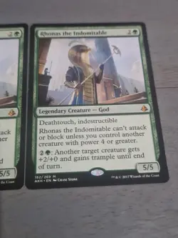 Rhonas the Indomitable X2 Amonkhet Regular - Mythic Rare- M/LP - Image 3