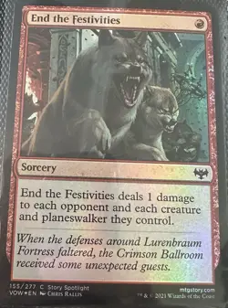 End the Festivities Innistrad: Crimson Vow Foil Mtg Magic The Gathering - Image 1