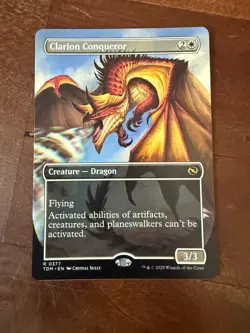 Clarion Conqueror (Borderless) R Tarkir: Dragonstorm 377 NM MTG - Image 1