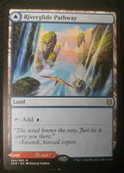 MTG *Riverglide Pathway X1* (LP) Zendikar Rising Magic The Gathering - Image 1