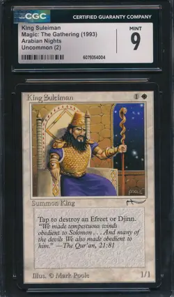 Arabian Nights King Suleiman CGC 9 Graded Magic MTG (4004) - Image 1