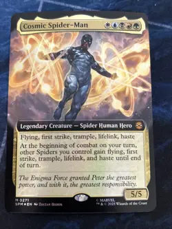 Cosmic Spider-Man (Extended Art) Marvel's Spider-Man Foil NM-M Unplayed 0271 - Image 1