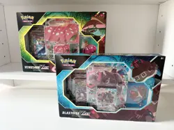 Pokemon TCG Blastoise and Venusaur VMAX Battle Box Set of 2 New and Sealed - Image 1