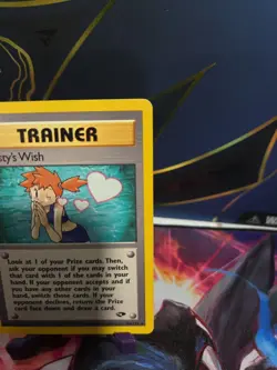 Pokemon Misty's Wish Rare 108/132 Gym Challenge 1999 LP #10 - Image 2