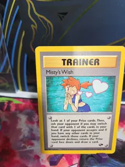 Pokemon Misty's Wish Rare 108/132 Gym Challenge 1999 LP #10 - Image 3