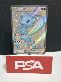 Pokemon Mew EX TCG Scarlet & Violet Paldean Fates 216/091 - Image 1