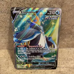 Empoleon V 145/163 Battle Styles NM Full Art Ultra Rare Holo Pokemon TCG 2021 - Image 2