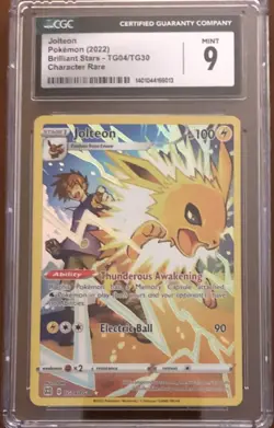 Jolteon TG04/TG30 Pokemon Brilliant Stars Trainer Gallery Holo CGC 9 - Image 1