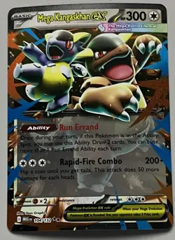 Pokemon Mega Evolution Mega Kangaskhan ex Basic Double Rare HoloFoil #104/132 - Image 1