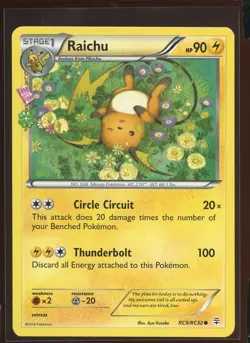 Raichu Common Ex/LP RC9/RC32 Radiant Collection XY Generations Pokemon - Image 1