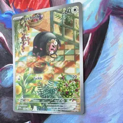 Pokemon Lechonk 209/197 SV03: Obsidian Flames Illustration Rare Holo Basic 60 HP - Image 2