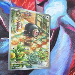 Pokemon Lechonk 209/197 SV03: Obsidian Flames Illustration Rare Holo Basic 60 HP - Image 3