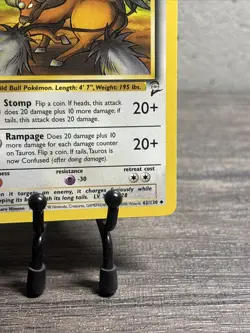 Tauros 062/130 Base Set 2 Regular Uncommon-Pokemon TCG-WOTC-Fast Shipping-NM! - Image 5