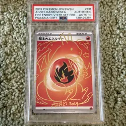 Pokemon PSA AUTO 10 Agnes Garbowska Baby Charizard Authentic Energy Not Old Maid - Image 1