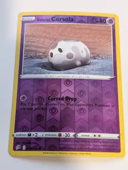 Galarian Corsola 078/192 - Rebel Clash Pokemon Reverse Holo Foil Nice! - Image 1